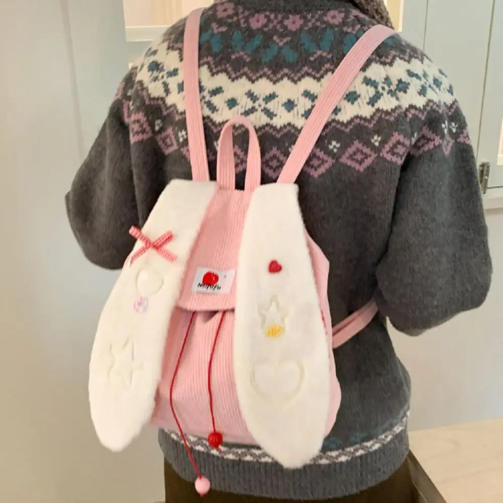 Preppy Style Rabbit Ear Backpack Lightweight Large Capacity Drawstring Backpack Bow Korean Style Students School Bag Travel
Preppy Style Rabbit Ear Backpack Lightweight Large Capacity Drawstring Backpack Bow Korean Style Students School Bag Travel
