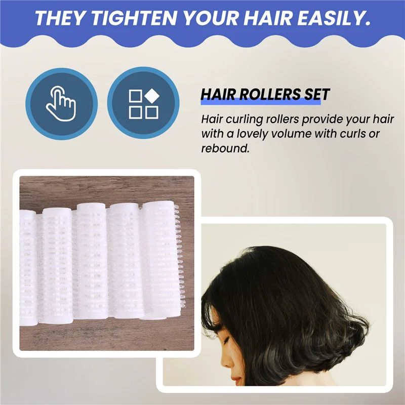 ABLL-24Pcs/Set Salon Nylon Hook & Loop Hair Rollers Set Hair Root Perm Rods Bars Curlers With Clips & Rubber Bands
ABLL-24Pcs/Set Salon Nylon Hook & Loop Hair Rollers Set Hair Root Perm Rods Bars Curlers With Clips & Rubber Bands