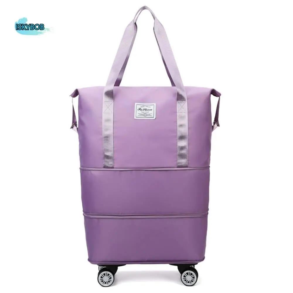 Oxford Cloth Gym Bag with Wheels Dry-Wet Separation Portable Collapsible Travel Tote Bag Expandable Sport Luggage Storage Bag
Oxford Cloth Gym Bag with Wheels Dry-Wet Separation Portable Collapsible Travel Tote Bag Expandable Sport Luggage Storage Bag