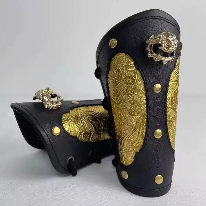 Hanfu Wrist Guards Men Kids Gold Leather Armor Chinese Retro Arm Guards Golden Brown Hanfu Accessories Hunting Armguards Women
Hanfu Wrist Guards Men Kids Gold Leather Armor Chinese Retro Arm Guards Golden Brown Hanfu Accessories Hunting Armguards Women