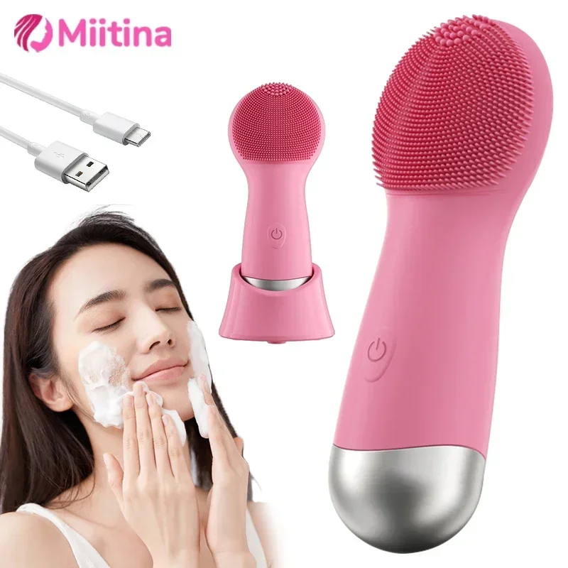 Facial Cleansing Brush 3D Silicone Electric USB Charging Waterproof 7 Level Makeup Blackhead Remover Pore Clean Face Skin Care
Facial Cleansing Brush 3D Silicone Electric USB Charging Waterproof 7 Level Makeup Blackhead Remover Pore Clean Face Skin Care