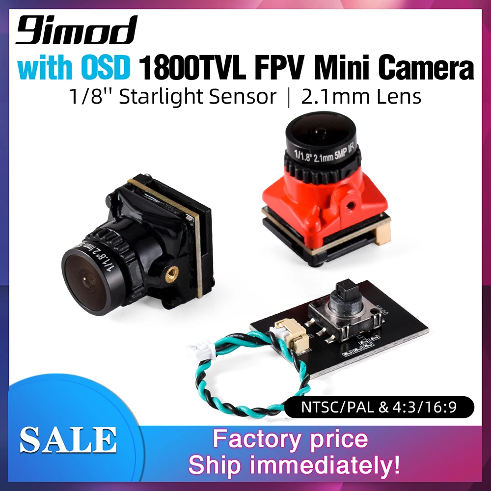 Камера FPV 2,1 ТВЛ 5 Мп 1/8 мм дюйма Звездный датчик 5 в-40 в NTSC/PAL с внутренним OSD для радиоуправляемого FPV гоночного дрона запчасти «сделай сам»
Камера FPV 2,1 ТВЛ 5 Мп 1/8 мм дюйма Звездный датчик 5 в-40 в NTSC/PAL с внутренним OSD для радиоуправляемого FPV гоночного дрона запчасти «сделай сам»