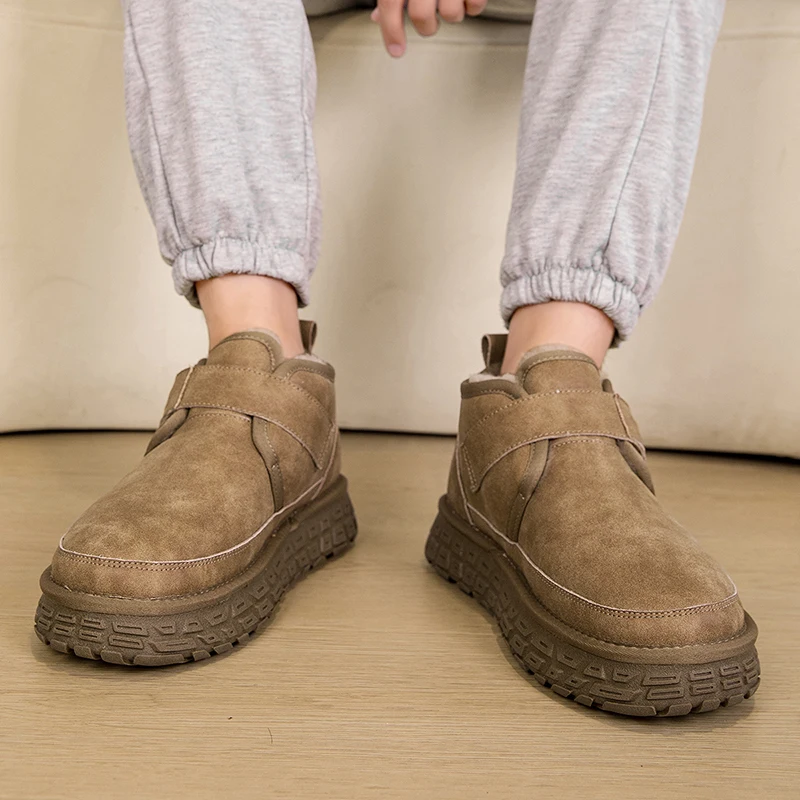 Men's Large-sized Winter Natural Lambskin Wool Comfortable and Warm Flat New Brand Original Mid-calf Outdoor Snow Boots
Men's Large-sized Winter Natural Lambskin Wool Comfortable and Warm Flat New Brand Original Mid-calf Outdoor Snow Boots