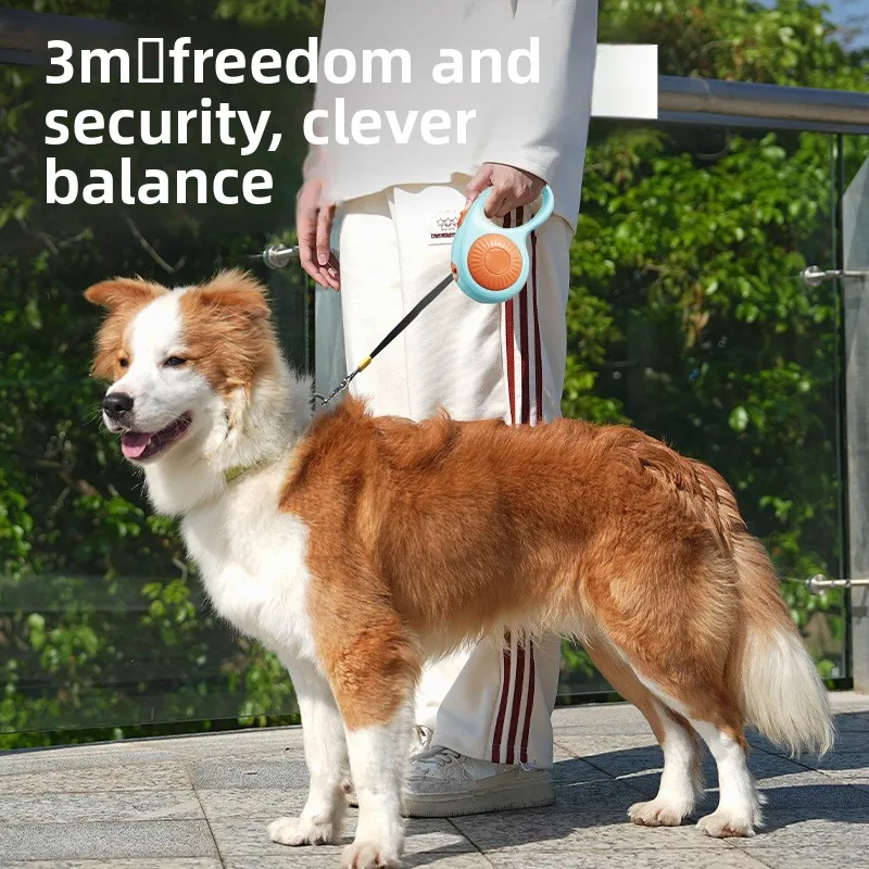3M Retractable Dog Leash with Anti-Collision Spring Hook, Heavy-Duty Pet Leash, Comfortable Anti-Slip Grip, Durable ABS Material
3M Retractable Dog Leash with Anti-Collision Spring Hook, Heavy-Duty Pet Leash, Comfortable Anti-Slip Grip, Durable ABS Material