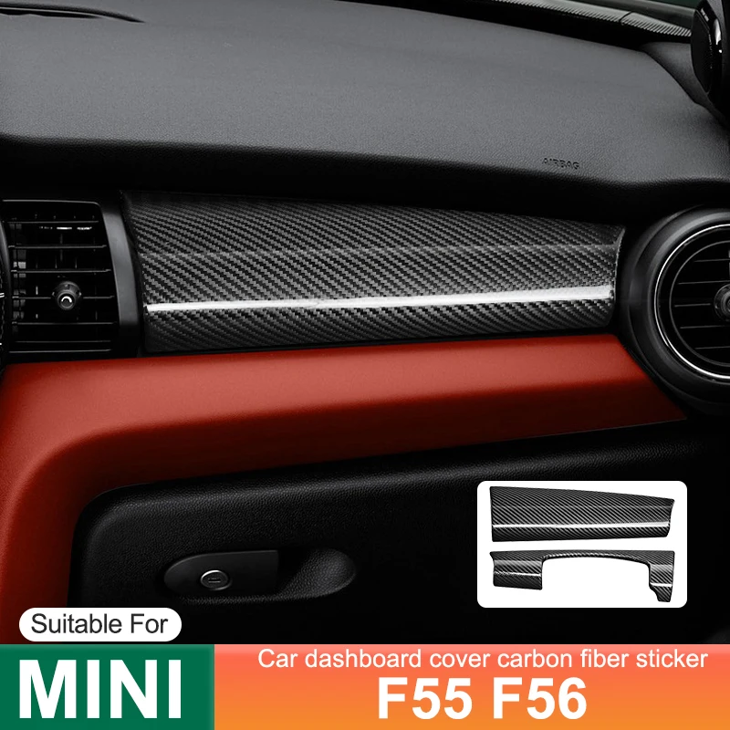 Для MINI ONE Cooper S JCW F55 F56 панель приборной панели автомобиля декоративная крышка наклейка из углеродного волокна аксессуары для модификации интерьера
Для MINI ONE Cooper S JCW F55 F56 панель приборной панели автомобиля декоративная крышка наклейка из углеродного волокна аксессуары для модификации интерьера