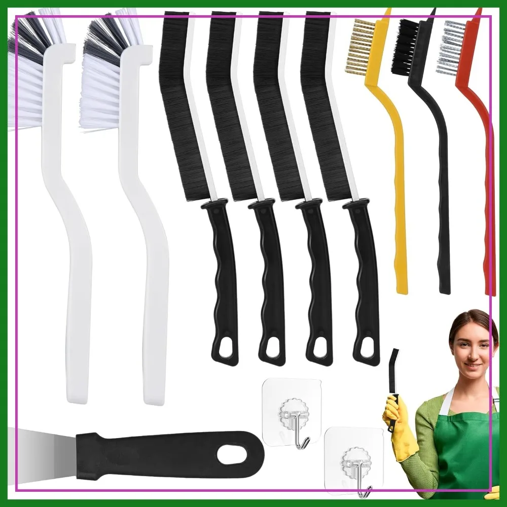 Crevice Cleaning Brush 12 Pcs Hard Bristle for Tiles Kitchen Sink Teapot Bottle Blender
Crevice Cleaning Brush 12 Pcs Hard Bristle for Tiles Kitchen Sink Teapot Bottle Blender