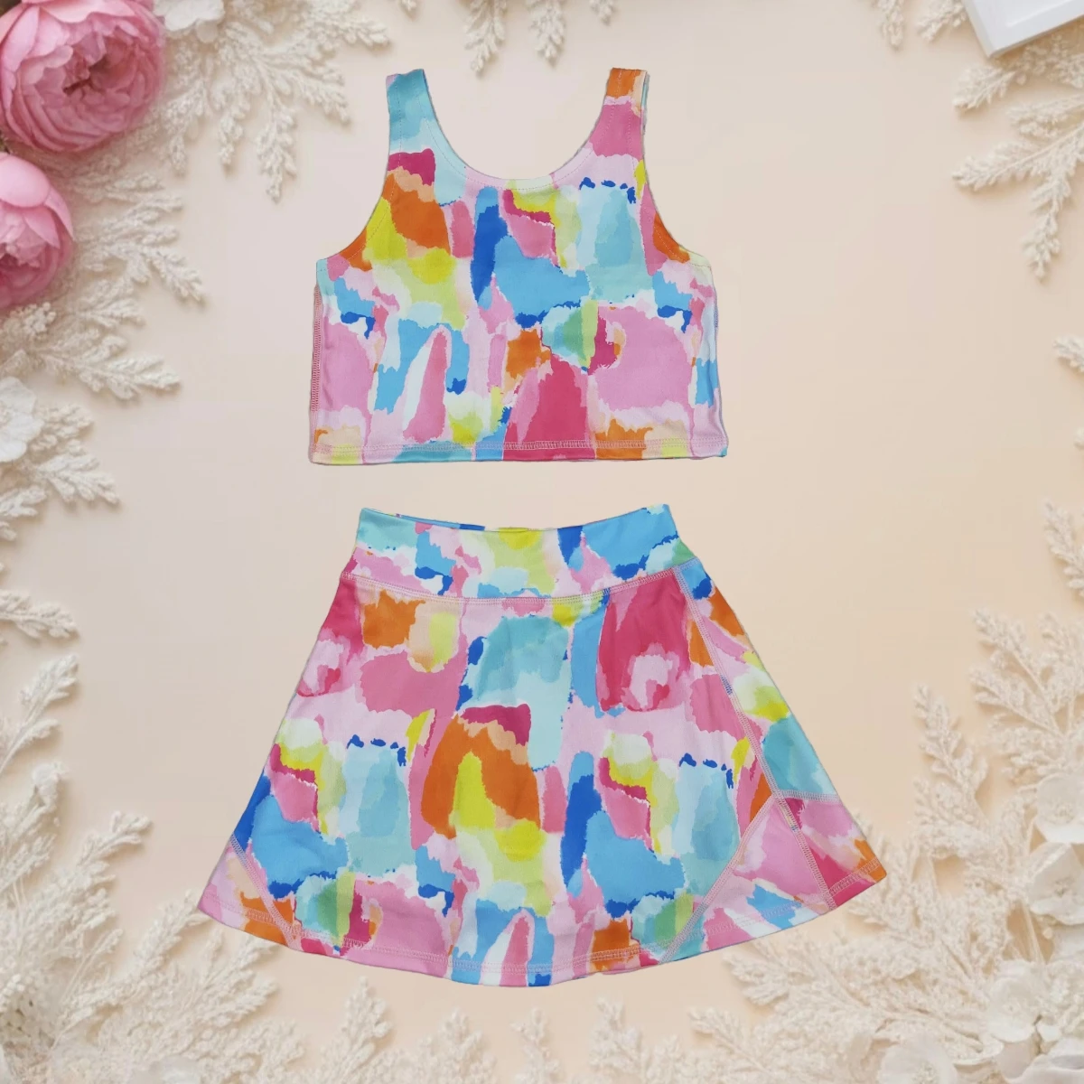 Kids Toddler Sleeveless Summer Sets Infant Baby Girl Yoga Active Wear Watercolor Tie Dye Vest Tops Pockets Short Skirts Clothes
Kids Toddler Sleeveless Summer Sets Infant Baby Girl Yoga Active Wear Watercolor Tie Dye Vest Tops Pockets Short Skirts Clothes