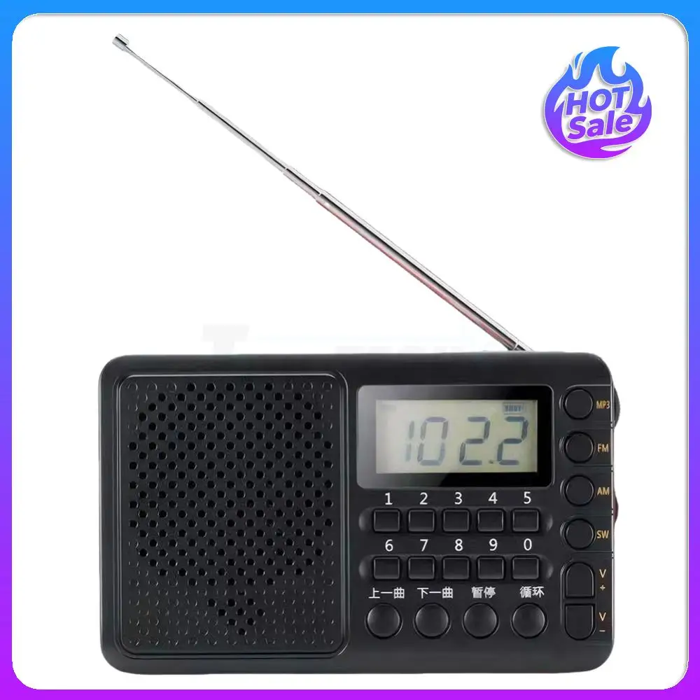 Портативный FM/AM/SW-приемник со светодиодным экраном, карманное радио, поддержка TF-карты, USB-накопитель, MP3-плеер для дома, на открытом воздухе
Портативный FM/AM/SW-приемник со светодиодным экраном, карманное радио, поддержка TF-карты, USB-накопитель, MP3-плеер для дома, на открытом воздухе