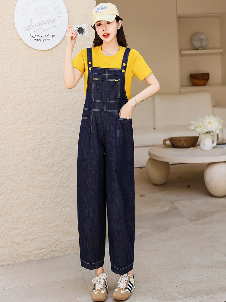Women's Denim Overalls Set Summer 2025 Loose Harem Nine-Piece Jumpsuit Two-Piece Set Korean Style Long Pants Short Sleeve rou...
Women's Denim Overalls Set Summer 2025 Loose Harem Nine-Piece Jumpsuit Two-Piece Set Korean Style Long Pants Short Sleeve rou...