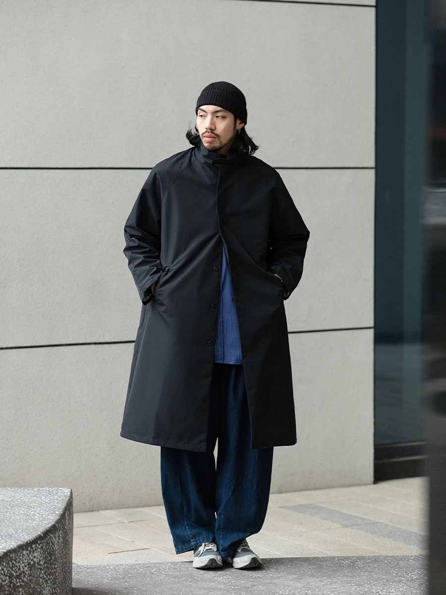 Японское ретро-пальто Noears: черное, длинное, с вставками на плечах, свободного кроя, на одной пуговице, с воротником-стойкой, весенняя верхняя одежда
Японское ретро-пальто Noears: черное, длинное, с вставками на плечах, свободного кроя, на одной пуговице, с воротником-стойкой, весенняя верхняя одежда