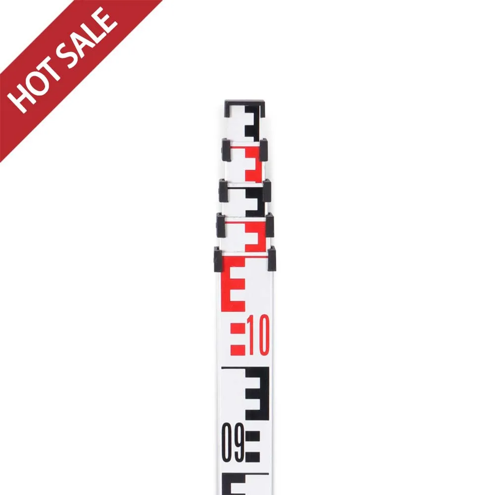 L1S1-55-10 Aluminum Alloy Tower Ruler, with L1 on The Front and S1 MM on The Back, Featuring Water Bubbles and Cloth Wrapping