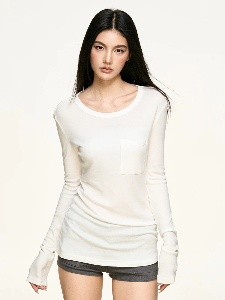 Aaisup White Slim Fit round Ne Long Sve T-irt Women's Loose Sensation Spring Autumn New Sle Base irt Top
Aaisup White Slim Fit round Ne Long Sve T-irt Women's Loose Sensation Spring Autumn New Sle Base irt Top