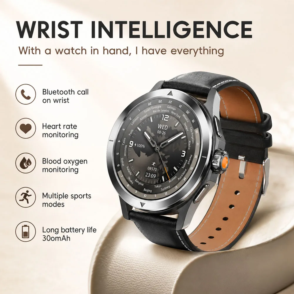 2026New Outdoor Smartwatch 1.53-inch Screen NFC GPS Compass Health Monitoring Heart Rate Waterproof BT Call Smartwatch Men Women
2026New Outdoor Smartwatch 1.53-inch Screen NFC GPS Compass Health Monitoring Heart Rate Waterproof BT Call Smartwatch Men Women