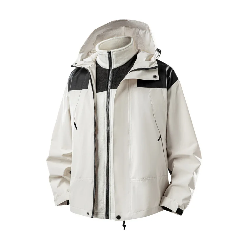 Casual Outdoor Men's Jacket Waterproof Windproof Zipper Closure Hooded Workwear Top for Couples Spring Autumn Fashion
Casual Outdoor Men's Jacket Waterproof Windproof Zipper Closure Hooded Workwear Top for Couples Spring Autumn Fashion