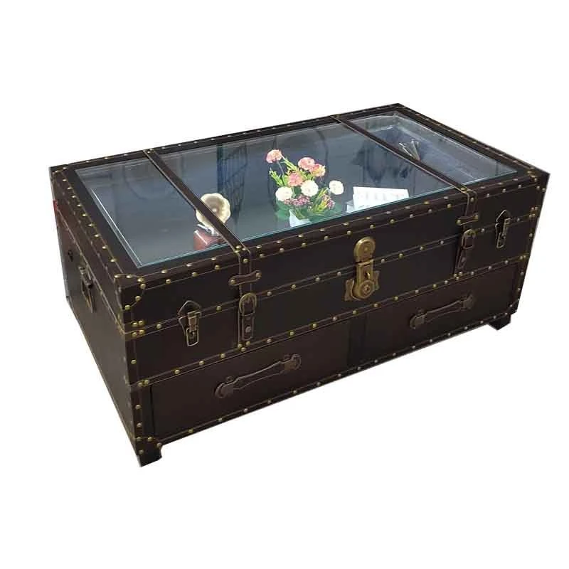 Creative hotel exhibition hall transparent glass display cabinet leather case black coffee table table
Creative hotel exhibition hall transparent glass display cabinet leather case black coffee table table