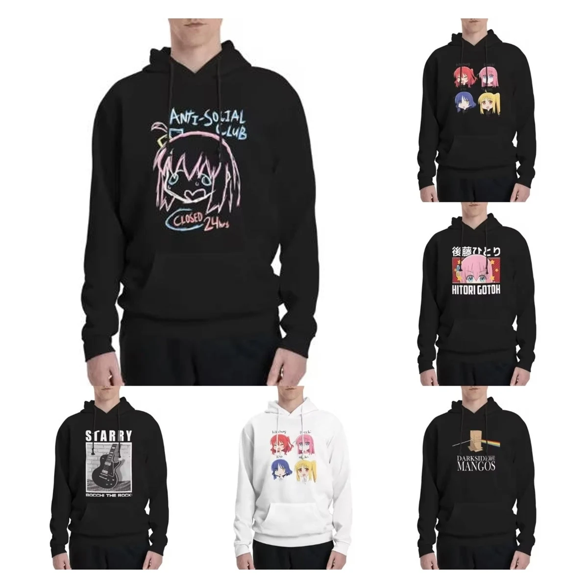 Bocchi Anti-Social Club High Quality Sweatshirt Men Women Anime Bocchi The Rock Hooded Hoodies Autumn Pullovers
Bocchi Anti-Social Club High Quality Sweatshirt Men Women Anime Bocchi The Rock Hooded Hoodies Autumn Pullovers