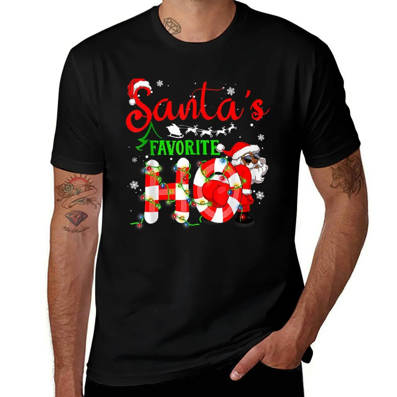 Christmas Santa's Favorite Ho Xmas T-Shirt essential t shirt plus size clothes oversize t-shirts man fitted t shirts for men 
Christmas Santa's Favorite Ho Xmas T-Shirt essential t shirt plus size clothes oversize t-shirts man fitted t shirts for men