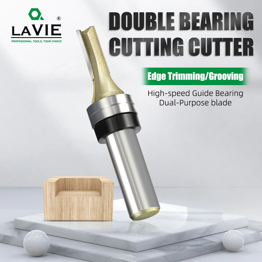 LAVIE 1/2' Shank Industrial Quality Double Bearings Slot Cutting Router Bit for Woodworking Milling Cutter I13013B0822GD
LAVIE 1/2' Shank Industrial Quality Double Bearings Slot Cutting Router Bit for Woodworking Milling Cutter I13013B0822GD