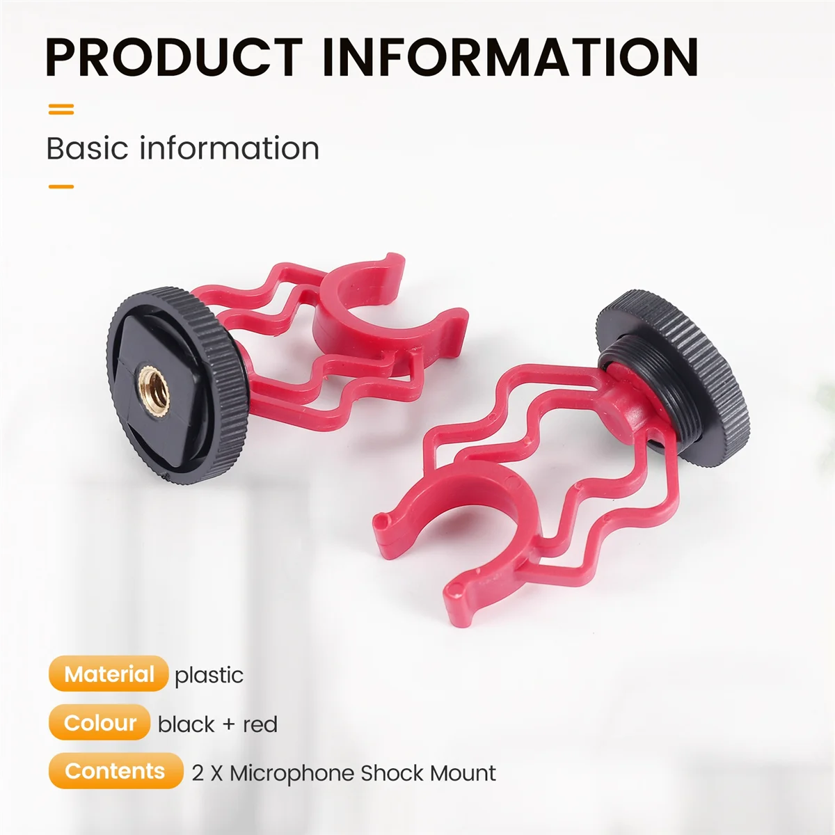 Better Quality 2PCS Universal Microphone Wavy Shock Mount Adapter Plastic Microphone Bracket Mount Replacement for Boya By-mm1
Better Quality 2PCS Universal Microphone Wavy Shock Mount Adapter Plastic Microphone Bracket Mount Replacement for Boya By-mm1