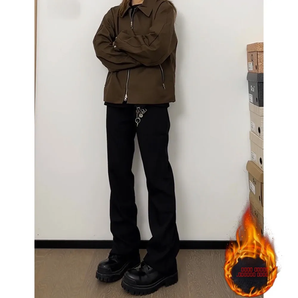 Мужские джинсы Paris Bootcut с флисовой подкладкой, осенне-зимние, прямого кроя, в американском стиле, удлиняющие ноги, черные брюки
Мужские джинсы Paris Bootcut с флисовой подкладкой, осенне-зимние, прямого кроя, в американском стиле, удлиняющие ноги, черные брюки