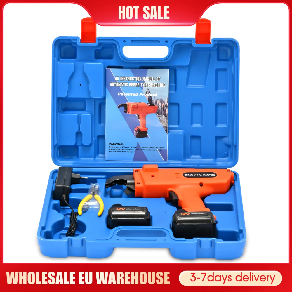 12V Rebar Tier Binding Machine 4500mAh Automatic Rebar Tying With Battery Wire Pliers Plastic Flat Push Electric Tying Machine
12V Rebar Tier Binding Machine 4500mAh Automatic Rebar Tying With Battery Wire Pliers Plastic Flat Push Electric Tying Machine