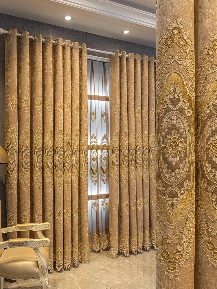 Новые роскошные европейские шторы для гостиной, спальни, утолщенный синель, эркер от пола до потолка, готовый кофейный цвет
Новые роскошные европейские шторы для гостиной, спальни, утолщенный синель, эркер от пола до потолка, готовый кофейный цвет