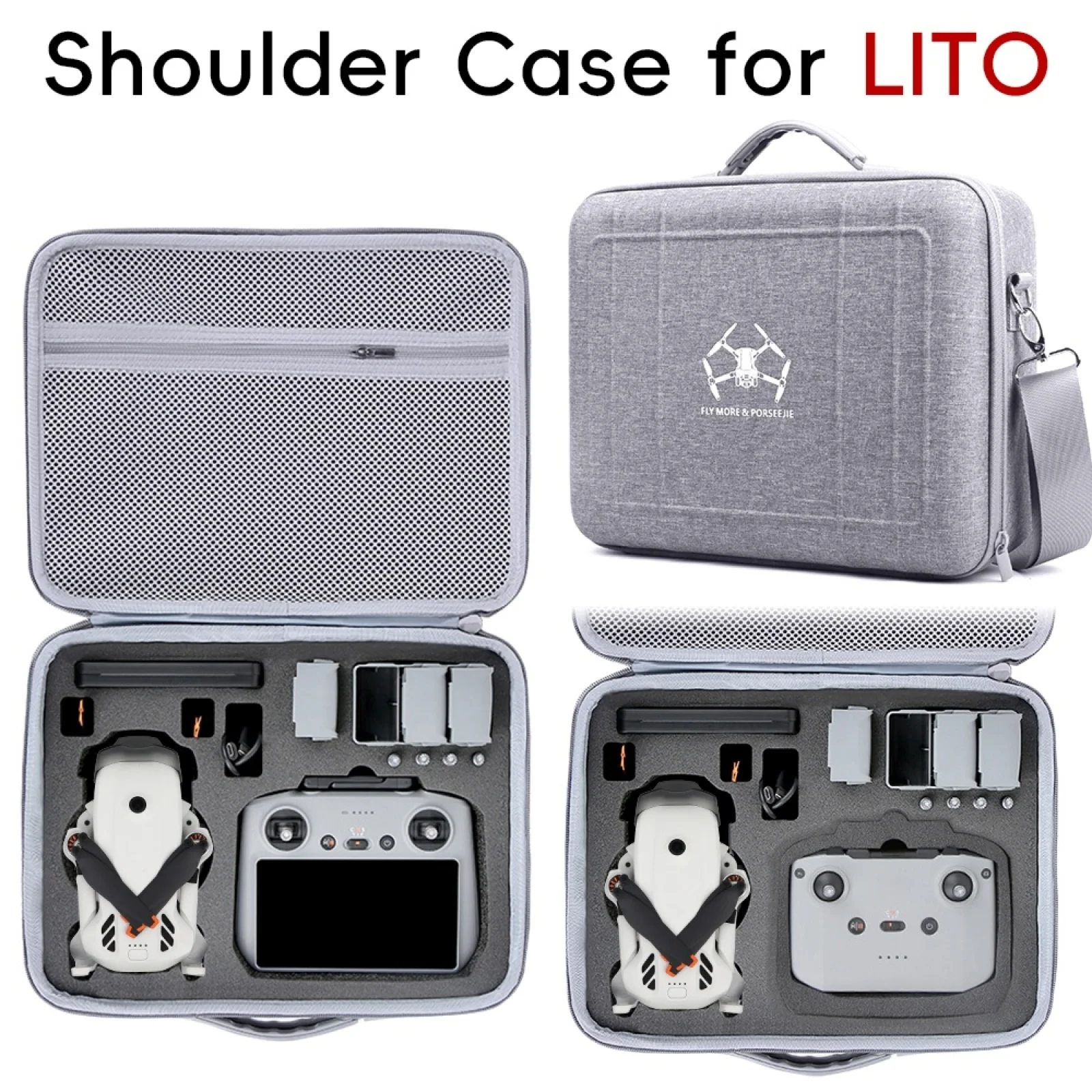 Large-Capacity Storage Bag for DJI Lito X1 Shock-Resistant and Drop-Proof Protective Accessories
Large-Capacity Storage Bag for DJI Lito X1 Shock-Resistant and Drop-Proof Protective Accessories