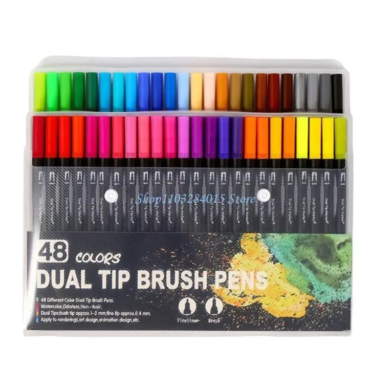 R6FF 36/48/60/72/100 Colors Watercolor Pen Brush Pen Double Ends Markers for Adult
R6FF 36/48/60/72/100 Colors Watercolor Pen Brush Pen Double Ends Markers for Adult