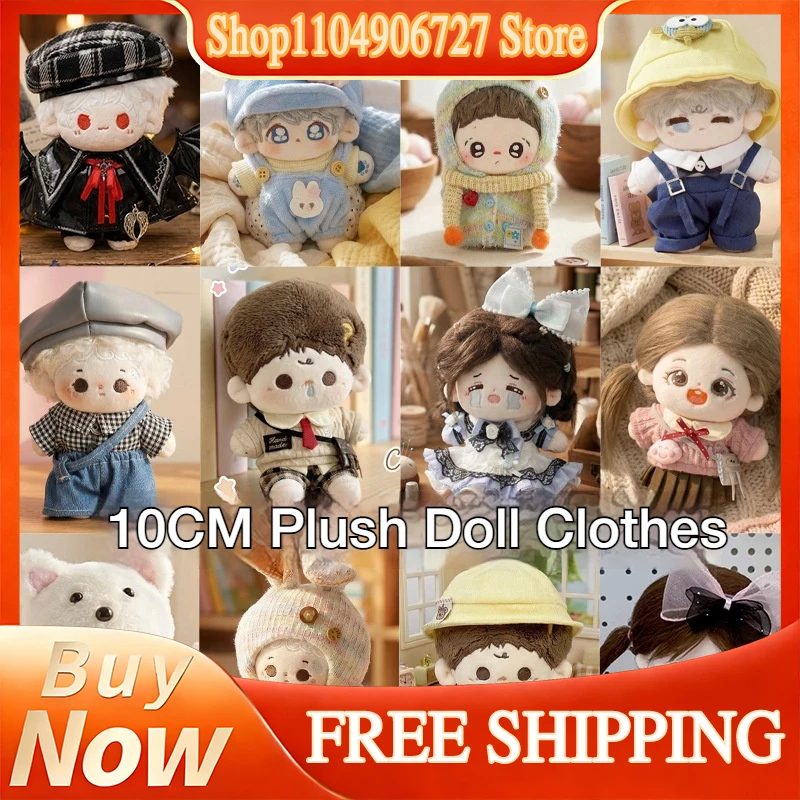 10cm Doll Clothes for Cotton Doll Plush Doll Outfit Cute Dress Overalls Doll Clothing Suit Dolls Costume Accessories Lovely Doll
10cm Doll Clothes for Cotton Doll Plush Doll Outfit Cute Dress Overalls Doll Clothing Suit Dolls Costume Accessories Lovely Doll