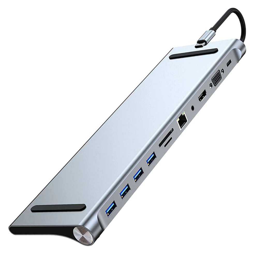 11 in 1 USB C Docking Station 100W PD SD/TF Audio USB C Hub Triple Display Multiport Adapter for Dell/Surface/HP/Lenovo Laptops
11 in 1 USB C Docking Station 100W PD SD/TF Audio USB C Hub Triple Display Multiport Adapter for Dell/Surface/HP/Lenovo Laptops
