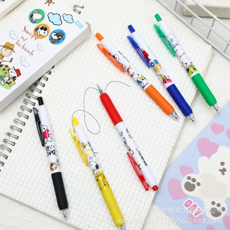 6pcs Rainbow Series Snoopys Heartbeat Press Pen High Beauty Ins Limited Cute Student ST Head Speed Dry Brushing Neutral Pen
6pcs Rainbow Series Snoopys Heartbeat Press Pen High Beauty Ins Limited Cute Student ST Head Speed Dry Brushing Neutral Pen