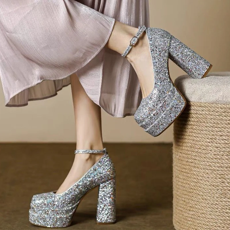 Bling Platform High Heels Women Sandals Summer Shoes Woman 2025 New Luxury Brand Mary Jane Shoes Party Chunky Shoes Dress Pumps
Bling Platform High Heels Women Sandals Summer Shoes Woman 2025 New Luxury Brand Mary Jane Shoes Party Chunky Shoes Dress Pumps