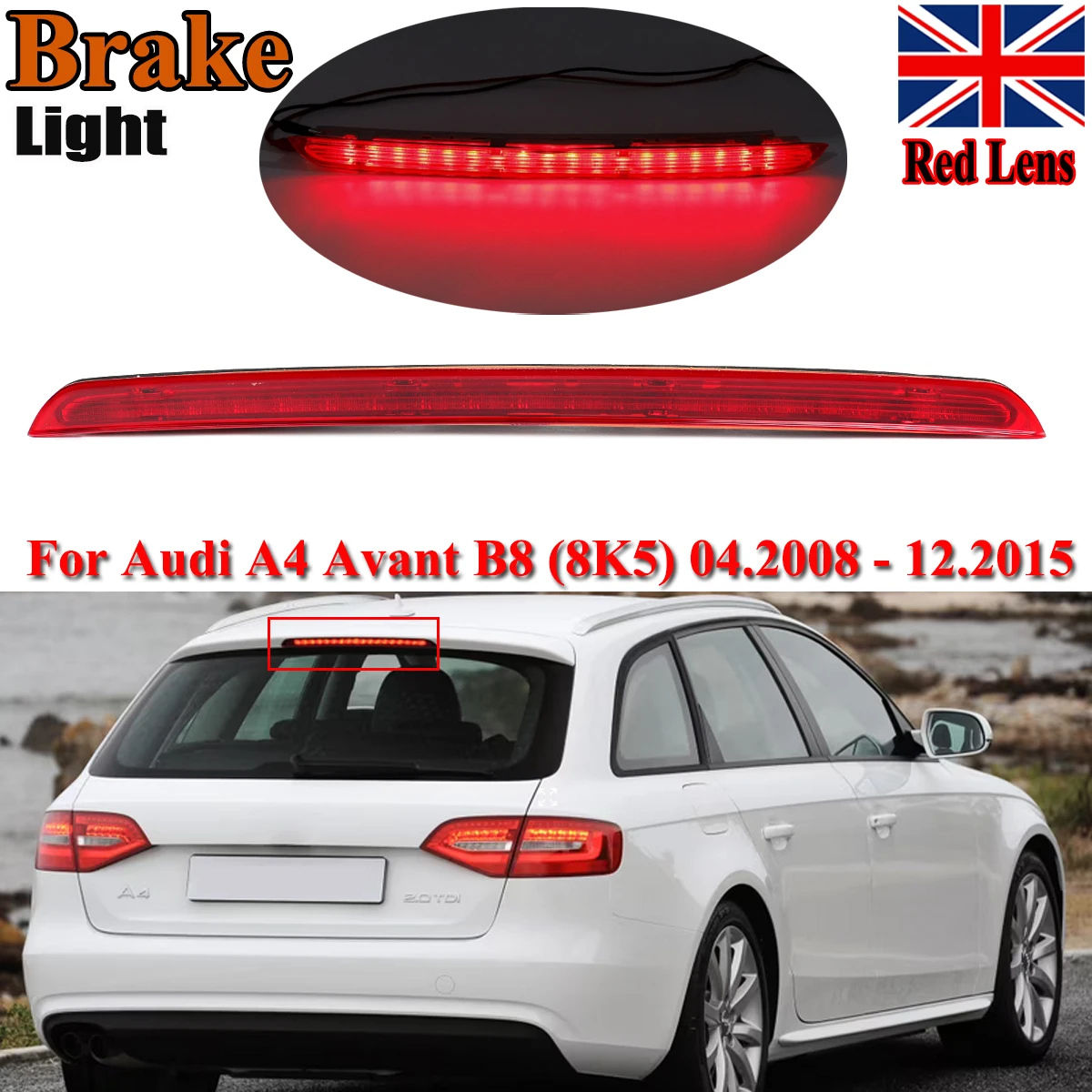 For Audi A4 B8 8K Avant Petrol Estate 2008 2009 2010 2011 2012-2016 Rear Brake Light Center High-Mount Stop Lamp Car Rear Light
For Audi A4 B8 8K Avant Petrol Estate 2008 2009 2010 2011 2012-2016 Rear Brake Light Center High-Mount Stop Lamp Car Rear Light