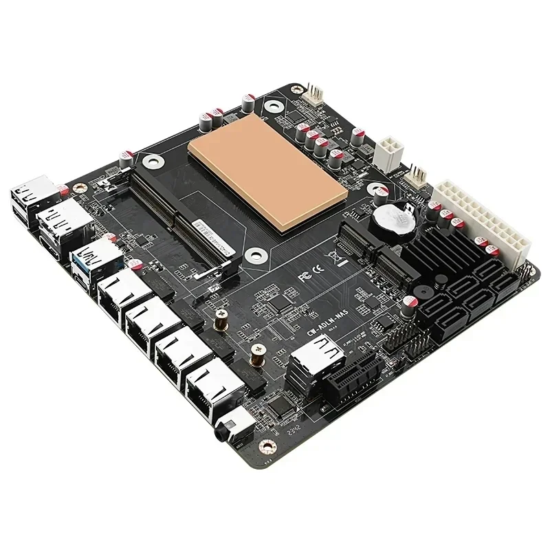 Материнская плата N100 i3-N305 NAS с 6 отсеками, 12-го поколения, 4x i226-V, 2,5G, 2 * NVMe 6 * SATA3.0 DDR5, материнская плата Mini ITX-маршрутизатора PCIex1 Type-C
Материнская плата N100 i3-N305 NAS с 6 отсеками, 12-го поколения, 4x i226-V, 2,5G, 2 * NVMe 6 * SATA3.0 DDR5, материнская плата Mini ITX-маршрутизатора PCIex1 Type-C