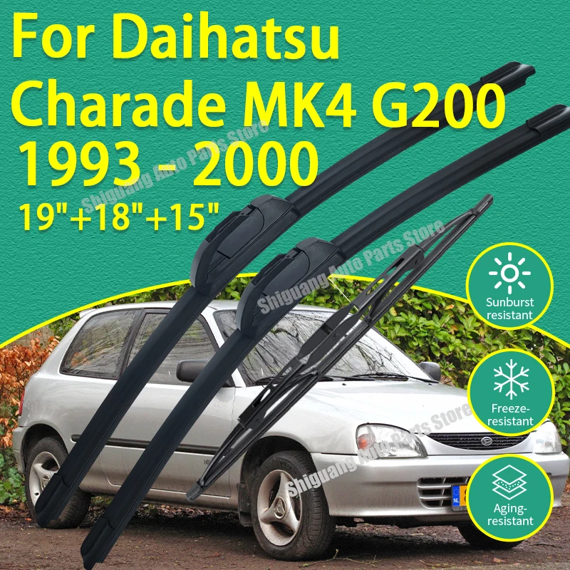 Front Rear Silicone Coating Wipers for Daihatsu Charade MK4 G200 hatch 1993 - 2000 Car Wiper Windshield Windscreen Accessories
Front Rear Silicone Coating Wipers for Daihatsu Charade MK4 G200 hatch 1993 - 2000 Car Wiper Windshield Windscreen Accessories