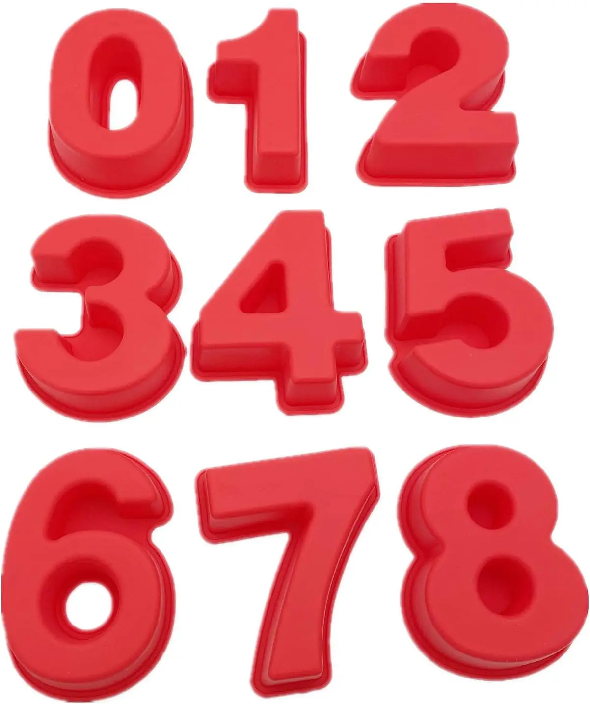 Small 9-Piece Silicone Number Cake Molds, Jelly Chocolate Moulds, Candy Muffin Tray (4 inch)
Small 9-Piece Silicone Number Cake Molds, Jelly Chocolate Moulds, Candy Muffin Tray (4 inch)