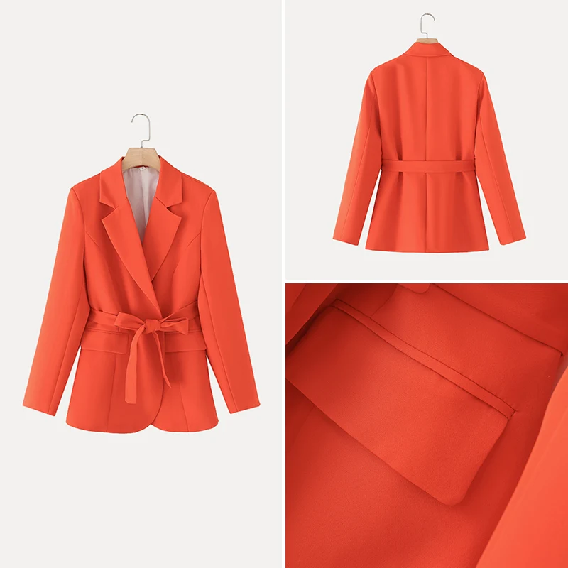 Orange Long Sve Commuter Ready Women's Design Suit Jaet Spring 2025 Z Polyester Casual Faion Ladies Coat
Orange Long Sve Commuter Ready Women's Design Suit Jaet Spring 2025 Z Polyester Casual Faion Ladies Coat