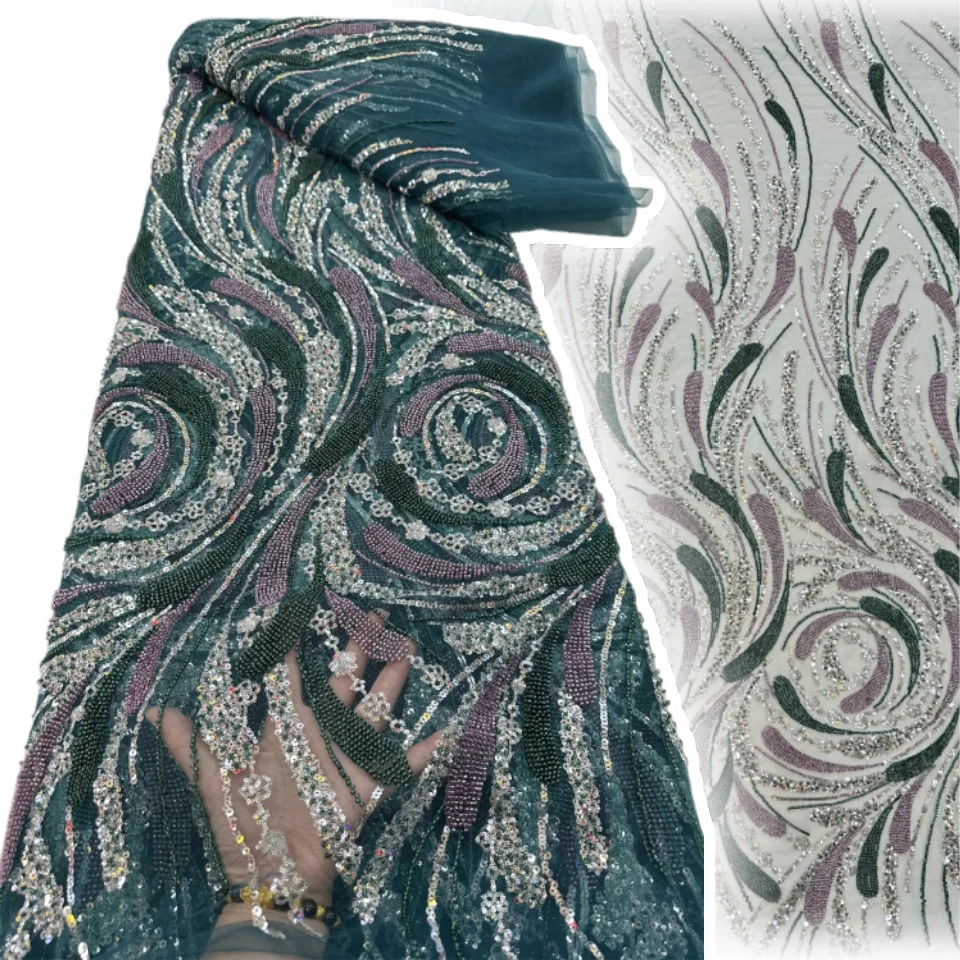 Latest Luxurious French Beaded Diamond Tulle Lace Fabric, 2026 African Sequin Lace Fabric, Wedding Dress Sewing Material. 1975
Latest Luxurious French Beaded Diamond Tulle Lace Fabric, 2026 African Sequin Lace Fabric, Wedding Dress Sewing Material. 1975