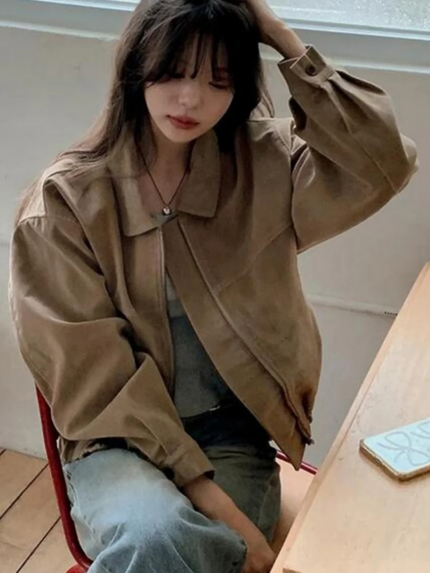 Alien Kitty Maillard Style Women Jackets Vintage Casual Baseball New 2025 Loose Streetwear Vintage Spring Full Sleeve Coats
Alien Kitty Maillard Style Women Jackets Vintage Casual Baseball New 2025 Loose Streetwear Vintage Spring Full Sleeve Coats
