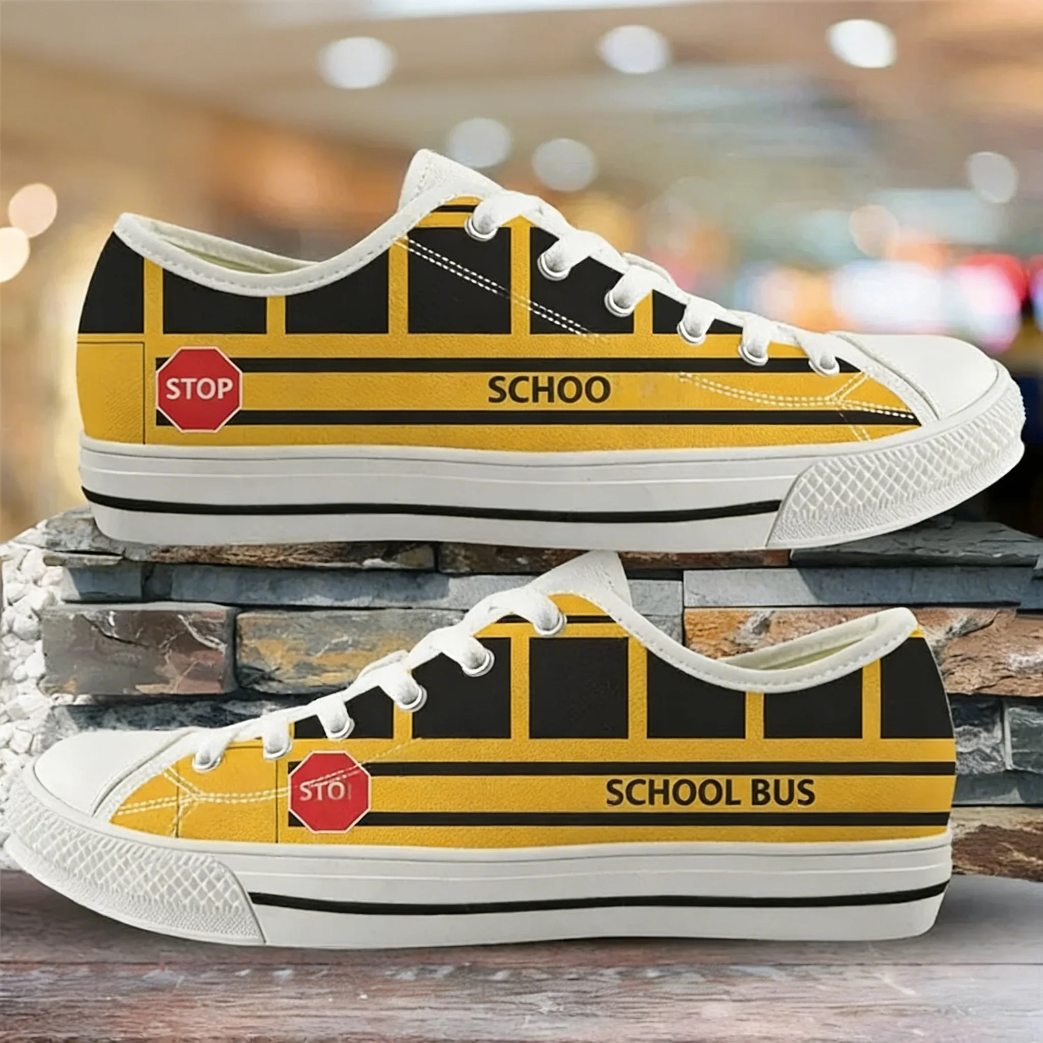 Yellow School Bus Printed Ladies Shoes Casual Canvas Footwear For Female Low Top Sneakers For Women Vulcanized Girl
Yellow School Bus Printed Ladies Shoes Casual Canvas Footwear For Female Low Top Sneakers For Women Vulcanized Girl