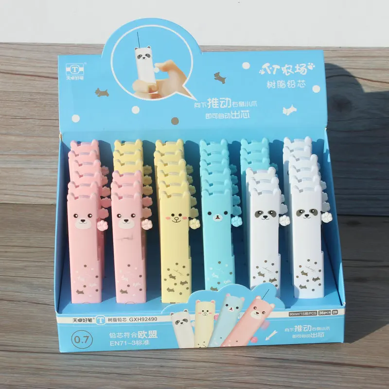 36pcs Cartoon Animal Pencil Lead 0.7mm Novelty Cute Cat Puppy Panda Mechanical Pencil Refill Leads Wholesale Stationery Supplies
36pcs Cartoon Animal Pencil Lead 0.7mm Novelty Cute Cat Puppy Panda Mechanical Pencil Refill Leads Wholesale Stationery Supplies