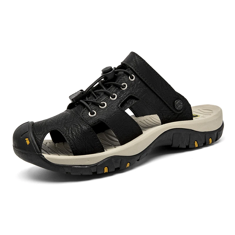Summer Men Sandals Two Ways To Use Outdoor Beach Casual Sandals Genuine Leather Mens Casual Shoes Breathable Roman Men Shoes
Summer Men Sandals Two Ways To Use Outdoor Beach Casual Sandals Genuine Leather Mens Casual Shoes Breathable Roman Men Shoes