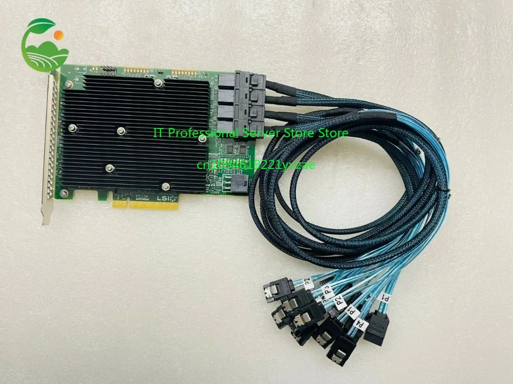 LSI 9300-16i 12Gbps 16-Port HBA Card IT Mode PCIe 3.0 x8 w/ 4x SFF-8643 SATA Cables
LSI 9300-16i 12Gbps 16-Port HBA Card IT Mode PCIe 3.0 x8 w/ 4x SFF-8643 SATA Cables
