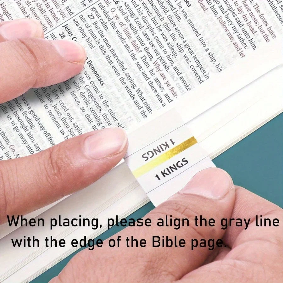 Bible Index Gold-Edged Bible Classification Sticky Notes Covering 73 Books of Scripture Bible Book Index Stickers Study Supplies
Bible Index Gold-Edged Bible Classification Sticky Notes Covering 73 Books of Scripture Bible Book Index Stickers Study Supplies