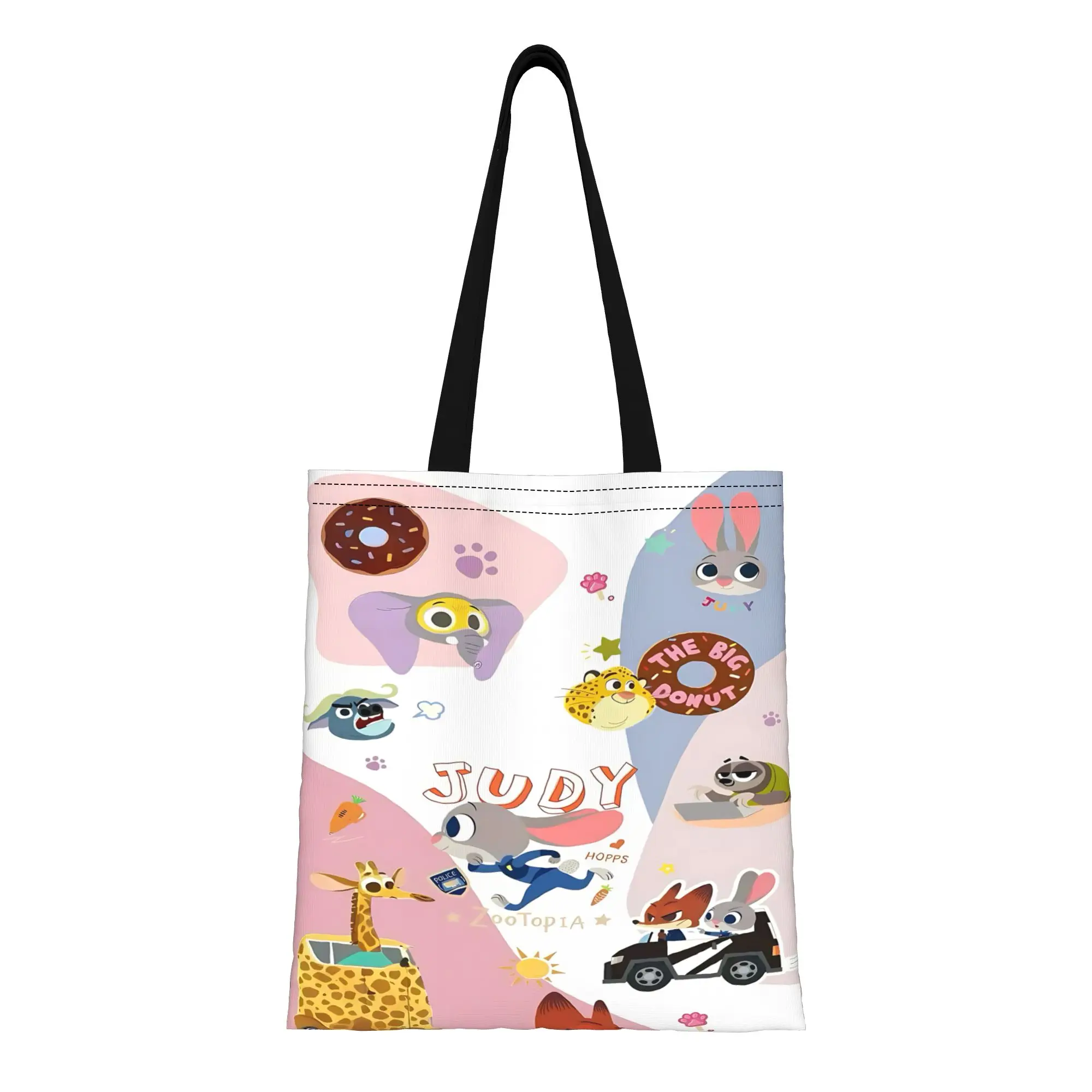 1 шт., многоразовая двусторонняя холщовая сумка-тоут на День святого Валентина в стиле Дисней Zootopia 2, сумка через плечо в стиле Джуди
1 шт., многоразовая двусторонняя холщовая сумка-тоут на День святого Валентина в стиле Дисней Zootopia 2, сумка через плечо в стиле Джуди