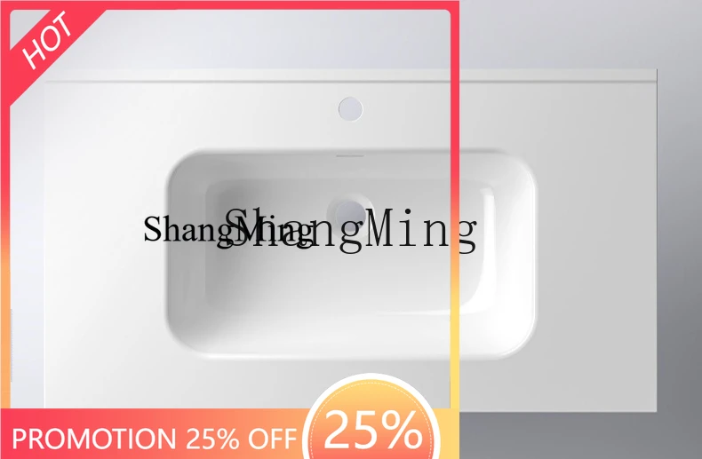 FG household bathroom balcony modern simple widening ceramic integrated basin table hand washing
FG household bathroom balcony modern simple widening ceramic integrated basin table hand washing