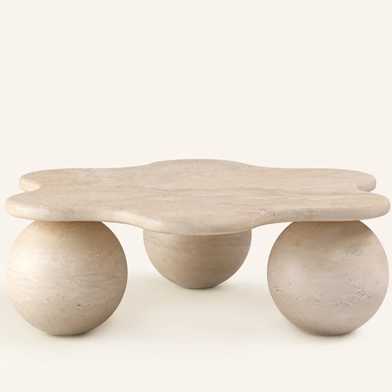 Luxury Wabi-sabl Style Small Modern Round Beige Travertine Coffee Table With Low Plinth for Livingroom
Luxury Wabi-sabl Style Small Modern Round Beige Travertine Coffee Table With Low Plinth for Livingroom