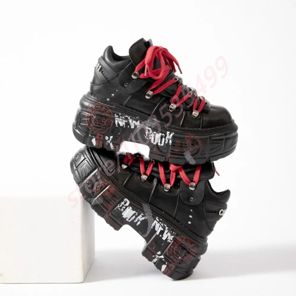 Короткие ботинки с металлическими заклепками и граффити 2024, новые круглые мотоциклетные ботинки Street Rock, черные модные спортивные повседневные туфли-лодочки на шнуровке
Короткие ботинки с металлическими заклепками и граффити 2024, новые круглые мотоциклетные ботинки Street Rock, черные модные спортивные повседневные туфли-лодочки на шнуровке