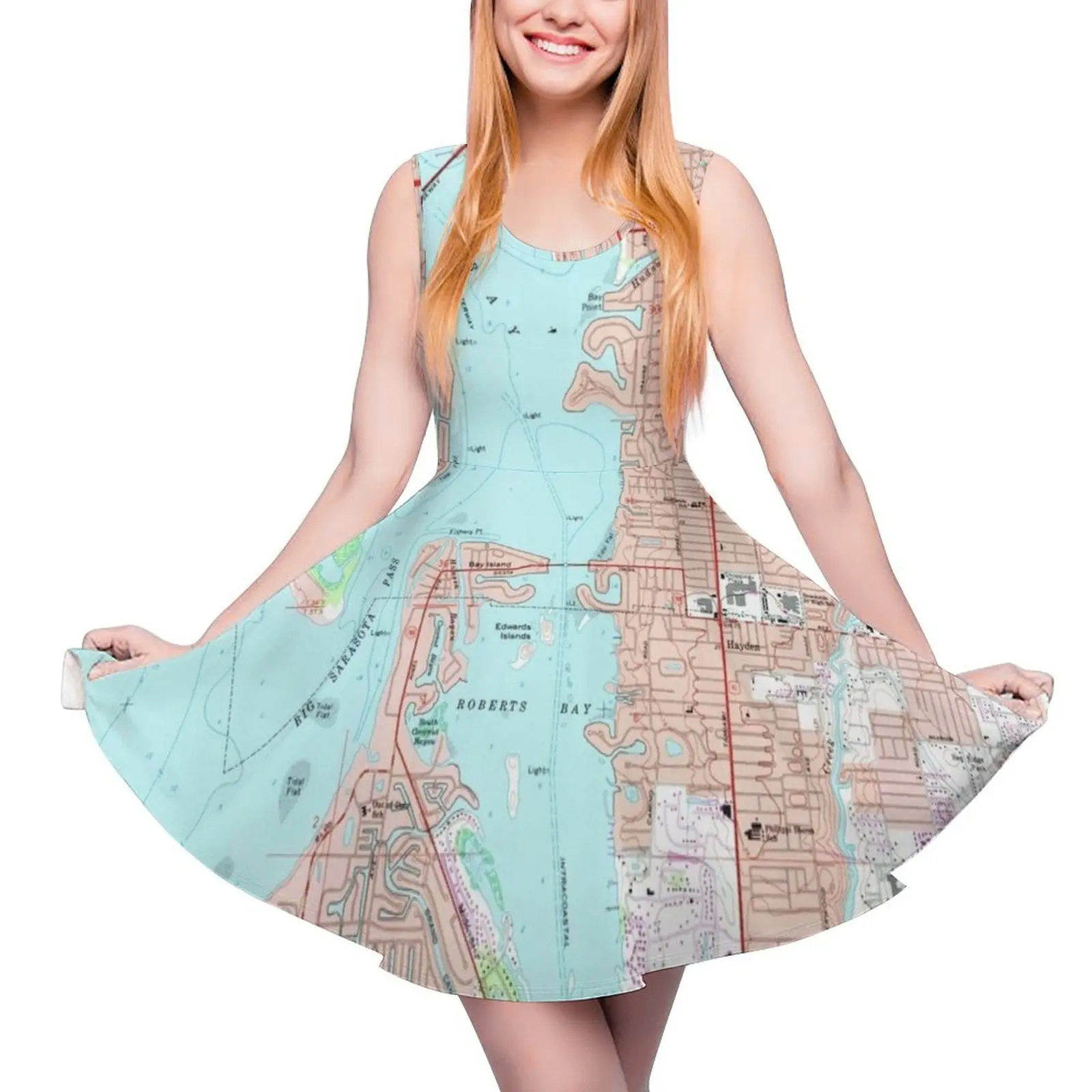 Vintage Map of Sarasota Florida (1973) Sleeveless Dress party dresses women Women dresses summer
Vintage Map of Sarasota Florida (1973) Sleeveless Dress party dresses women Women dresses summer