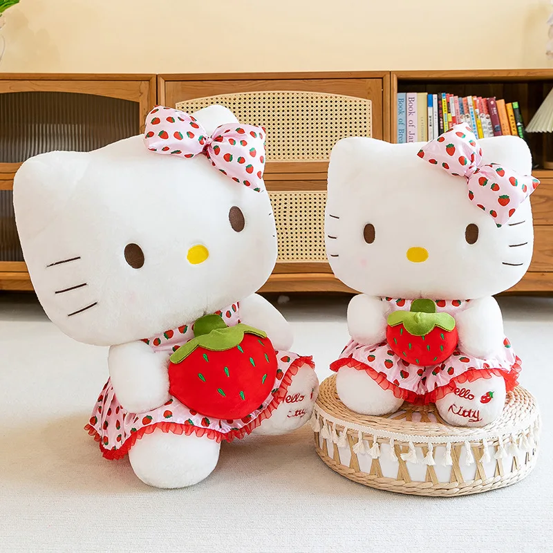 New Hot 30-60cm Kawaii Strawberry Hello Kitty Series Cartoon Peripheral Plush Doll Pillows Decorative Toys Holiday Gifts
New Hot 30-60cm Kawaii Strawberry Hello Kitty Series Cartoon Peripheral Plush Doll Pillows Decorative Toys Holiday Gifts